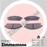 Piduriklotsi komplekt, ketaspidur ZIMMERMANN 23422.165.1