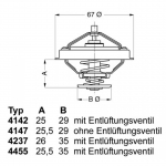 Termostaat, jahutusvedelik WAHLER 4237.88D