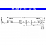 Pidurivoolik ATE 24.5105-0442.3