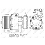 Kompressor, kliimaseade NRF 32266