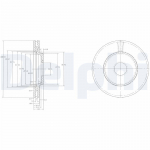 Piduriketas DELPHI BG2419