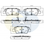 Piduriklotsi komplekt,ketaspidur COMLINE CBP32161