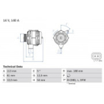 Generaator BOSCH 0 986 080 380