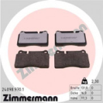 Piduriklotsi komplekt, ketaspidur ZIMMERMANN 24098.970.1