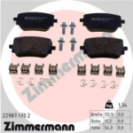 Piduriklotsi komplekt, ketaspidur ZIMMERMANN 22987.170.2