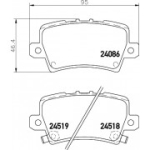 Piduriklotsi komplekt, ketaspidur HELLA 8DB 355 006-751