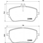 Piduriklotsi komplekt, ketaspidur HELLA 8DB 355 037-961