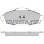 Piduriklotsi komplekt, ketaspidur BREMSI BP3364