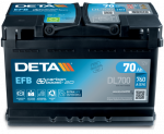 Aku DETA EFB DL700 70AH 760A