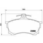 Piduriklotsi komplekt, ketaspidur BREMBO P 54 021
