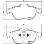 Piduriklotsi komplekt, ketaspidur BREMBO P 68 030