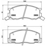 Piduriklotsi komplekt, ketaspidur BREMBO P 83 093