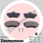 Piduriklotsi komplekt, ketaspidur ZIMMERMANN 20168.190.1