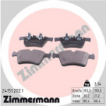 Piduriklotsi komplekt, ketaspidur ZIMMERMANN 24151.202.1