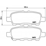 Piduriklotsi komplekt, ketaspidur BREMBO P 56 068