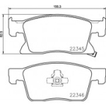 Piduriklotsi komplekt, ketaspidur BREMBO P 59 091