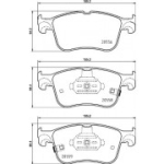 Piduriklotsi komplekt, ketaspidur BREMBO P 24 218