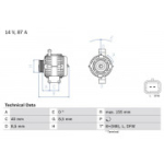 Generaator BOSCH 0 986 042 720