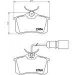 Piduriklotsi komplekt, ketaspidur HELLA 8DB 355 018-601