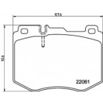 Piduriklotsi komplekt, ketaspidur HELLA 8DB 355 037-971