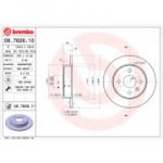 Piduriketas BREMBO 08.7626.11