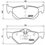 Piduriklotsi komplekt, ketaspidur BREMBO P 06 038