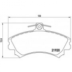Piduriklotsi komplekt, ketaspidur BREMBO P 54 022