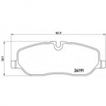 Piduriklotsi komplekt, ketaspidur BREMBO P 44 014
