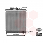 Radiaator, mootorijahutus VAN WEZEL 25002031