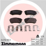 Piduriklotsi komplekt, ketaspidur ZIMMERMANN 24276.150.2