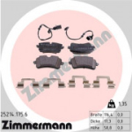 Piduriklotsi komplekt, ketaspidur ZIMMERMANN 25214.175.6