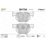 Piduriklotsi komplekt, ketaspidur VALEO 301754