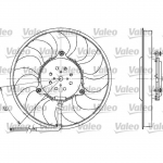 Ventilaator, mootorijahutus VALEO 698611