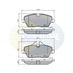 Piduriklotsi komplekt, ketaspidur COMLINE CBP01531