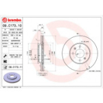 Piduriketas BREMBO 09.C173.11