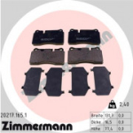 Piduriklotsi komplekt, ketaspidur ZIMMERMANN 20217.165.1