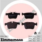 Piduriklotsi komplekt, ketaspidur ZIMMERMANN 22141.160.1