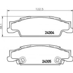Piduriklotsi komplekt,ketaspidur BREMBO P 09 007