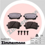 Piduriklotsi komplekt, ketaspidur ZIMMERMANN 24483.970.1