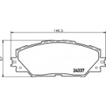 Piduriklotsi komplekt, ketaspidur HELLA 8DB 355 006-871
