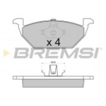 Piduriklotsi komplekt, ketaspidur BREMSI BP2712