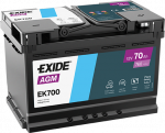 Aku EXIDE AGM EK700 70AH 760A