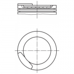 Kolvid MAHLE ORIGINAL 011 08 00
