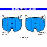 Piduriklotsi komplekt, ketaspidur ATE 13.0460-4997.2