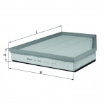 &Otilde;hufilter MAHLE ORIGINAL LX 1261