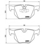Piduriklotsi komplekt, ketaspidur BREMBO P 06 039
