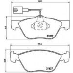 Piduriklotsi komplekt, ketaspidur BREMBO P 23 077