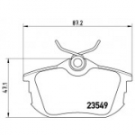 Piduriklotsi komplekt, ketaspidur BREMBO P 54 023