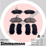 Piduriklotsi komplekt, ketaspidur ZIMMERMANN 20261.190.1