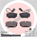 Piduriklotsi komplekt, ketaspidur ZIMMERMANN 23446.165.1